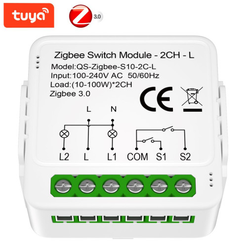 Immax NEO Smart kontroler (L) V8 2-tlačítkový Zigbee 3.0, TUYA (07572L)