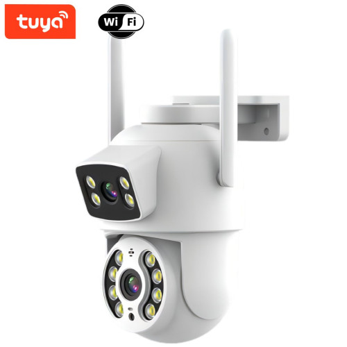 Immax NEO LITE Smart Security venkovní kamera DOUBLE , 355° 90° P/T, WiFi, 2x 2MP, ONVIF, TUYA (07783L)